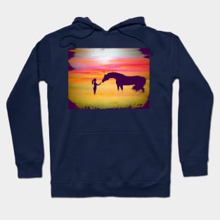 Girl and Her Horse Hoodie